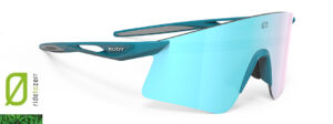 משקפי שמש דגם ASTRAL X של רודי פרוגקט מק"ט SP884023-00 מסגרת טורקיז עם עדשת מראה בגוון תכלת